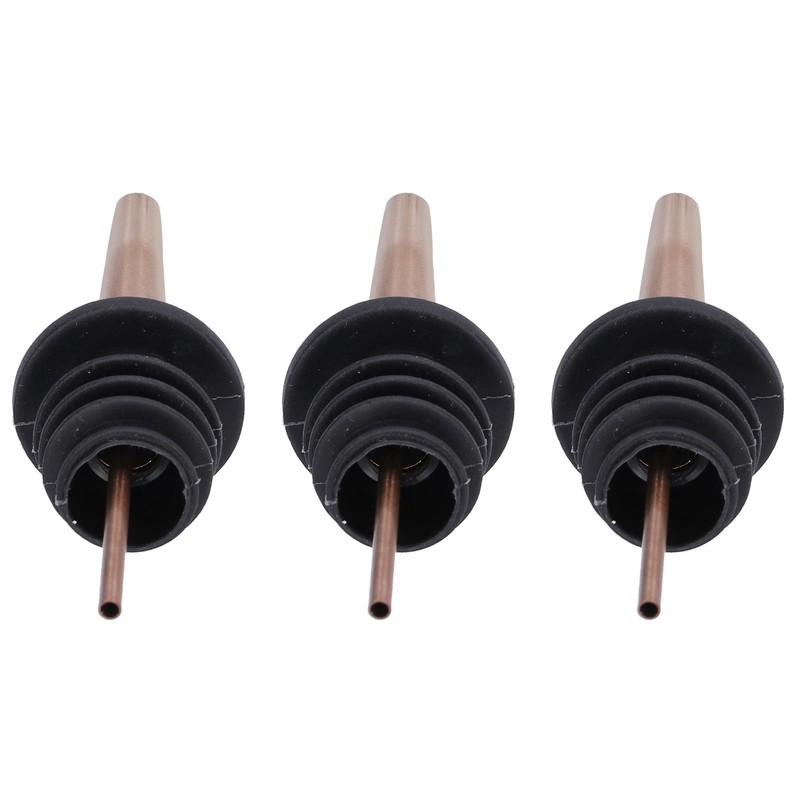 10Pcs Liquor Pourer Stainless Steel Wine Pourer Stopper Bar Tool