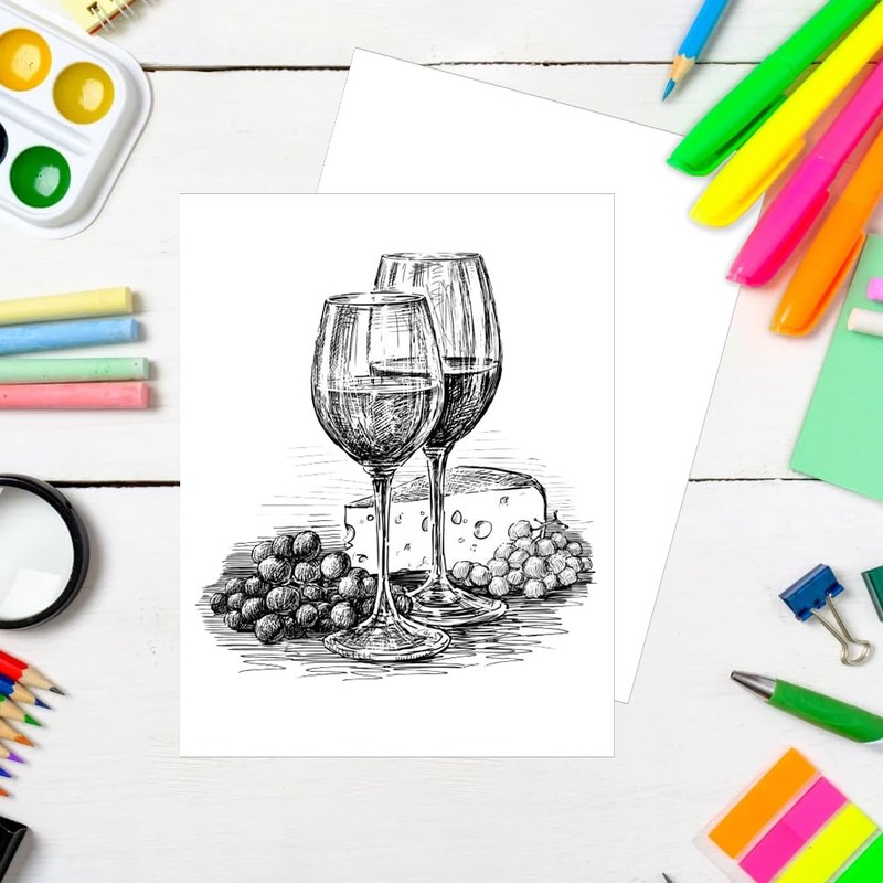 8.5" x 11" Blank Printer Paper - 50 Sheets/100 Pages