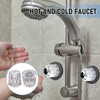 2 Pcs Large Shower Knob Replacement, Acrylic Tub Shower Faucet