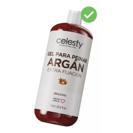 Celesty Gel Para Peinar Argán Extra Fijación 1lt Celesty®
