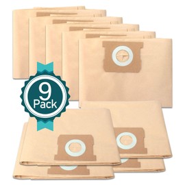KEEPOW DXVA19-4101 Shop Vac Bags Compatible with DEWALT, Vacuum Bags for Dewalt 6-10 Gallon DXV06P, DXV09P, DXV10P, DXV10S, Disposable Filter Bag, 9 Pack