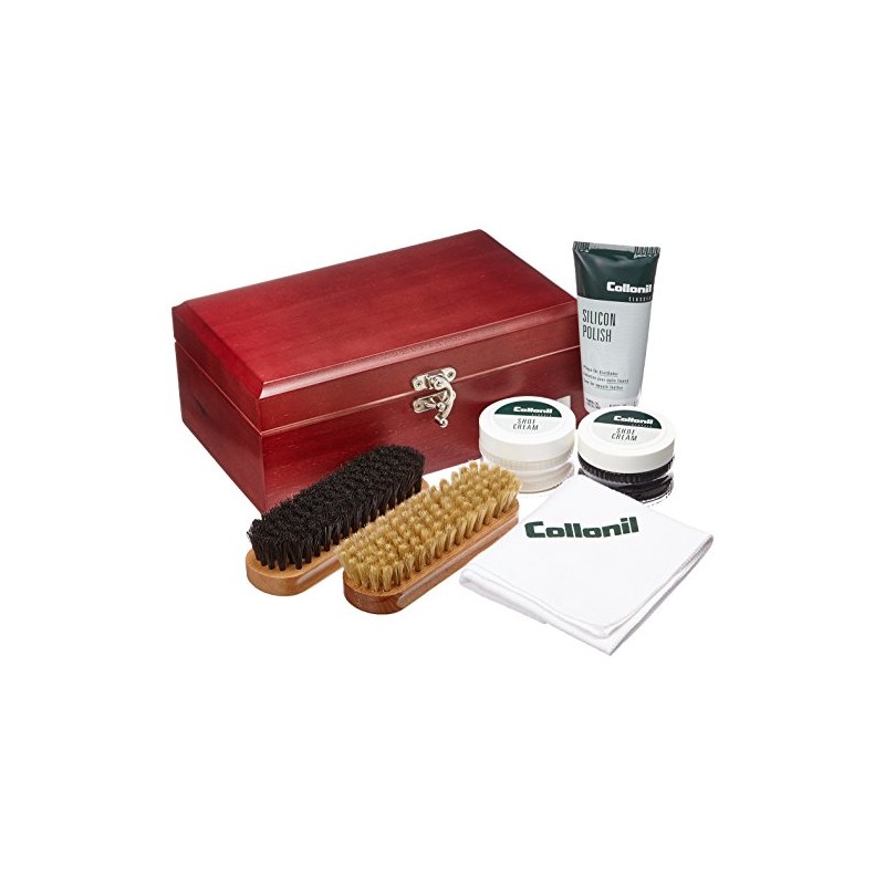 Colonil CN044002 (MahoganyF) Collonil Kit, Shoe Care Kit, Wooden Box