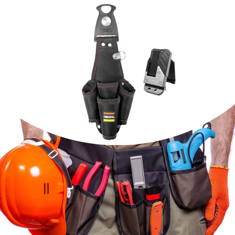 Colcolo Tool Belt Open Tool Pouch Rotatable Oxford Cloth Electrician