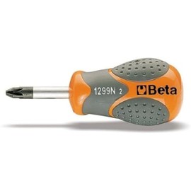 Beta 12990024 Model 1299 N/PZ2 Screwdrivers for Cross Head, Pozidriv-supadriv Screws, Extra Short Series, Pz2
