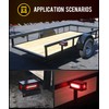 Partsam 2Pcs Trailer Light Boxes Kit, Rust-Resistance Steel Housing, w/