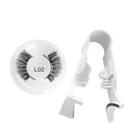 Magnetic Eyelashes, Magnetic Eyelashes, Waterproof, Sweatproof, No Glue Required, Magnetic Eyelash Curler, Magnetic Eyelash Set, Portable, Multi-functional, Makeup Tool, Beginners (L02+Clips)