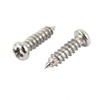 sourcing map 100pcs M2.5 x 10mm Stainless Steel Cross pan