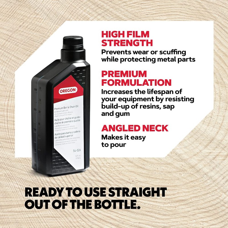 Oregon 54-026 Premium Bar and Chain Oil and Lubricant for
