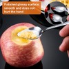 8 Pieces Stainless Steel Fruit Spoons, Grapefruit Spoon with Serrated