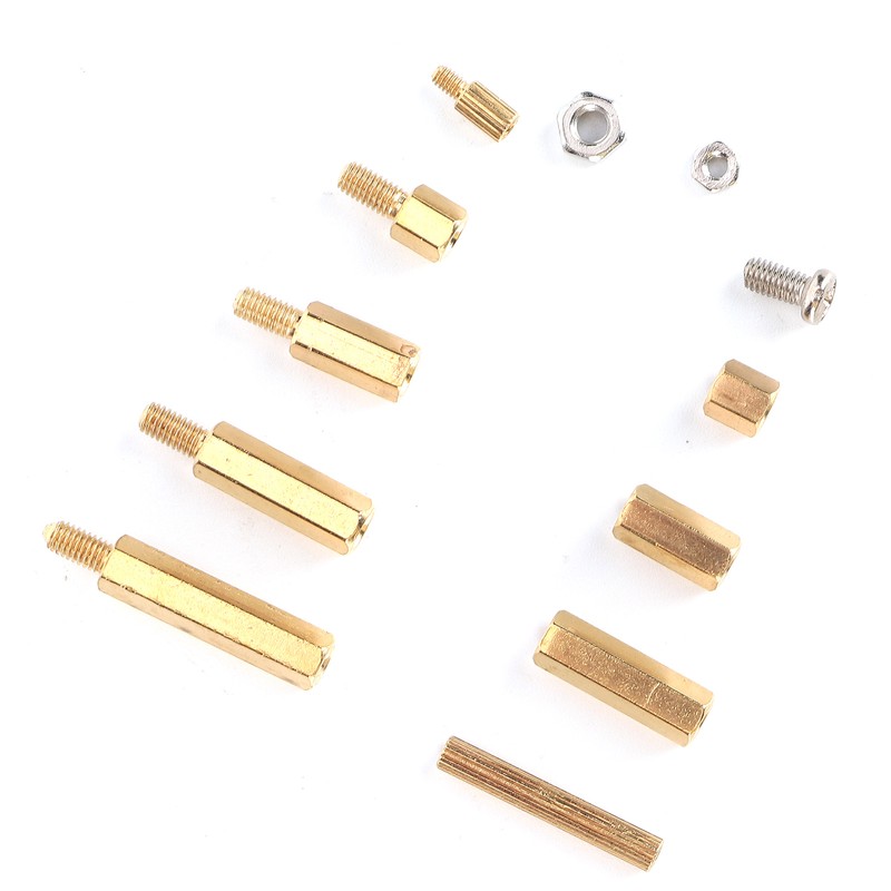 240Pcs Brass M2 M3 Hex Standoff Nut Screw Kit for