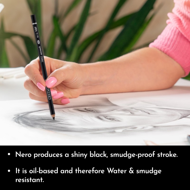Cretacolor Nero Oil Charcoal 3-Pencil Set