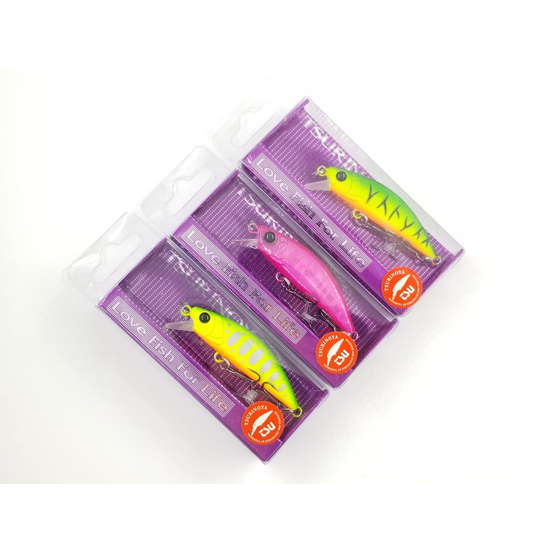 TSURINOYA Mountain Stream Minnow Flat Low Center of Gravity Fixed