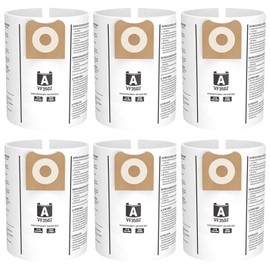 6 Pack VF3502 Replacement Vacuum Bags for Ridgid Shop Vac, Compatible with 12-16 Gallon Wet/Dry Vac Models, High-Efficiency Dust Bags for WD1956, WD1450, WD1270, RV2400HF, and More