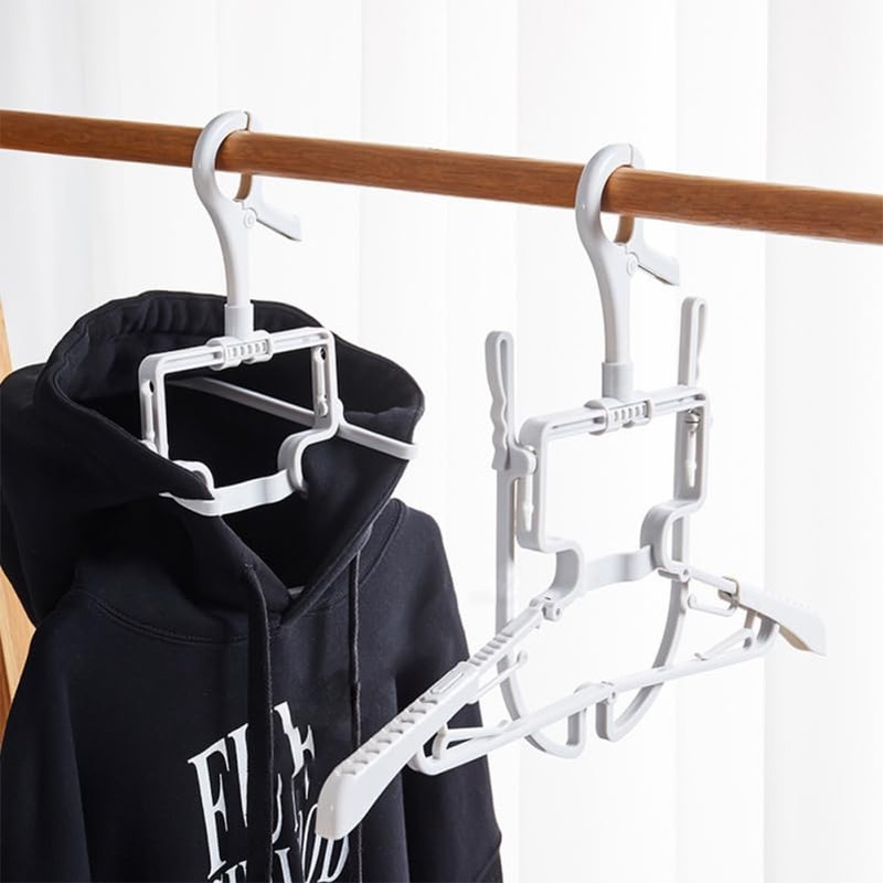 Ciieeo 2 Pcs Foldable Hanger with Hood Clip Hanger Parker