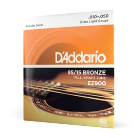 D'Addario ダダリオ アコースティックギター弦 85/15アメリカンブロンズ Extra Light .010-.050 EZ900 【国内正規品】