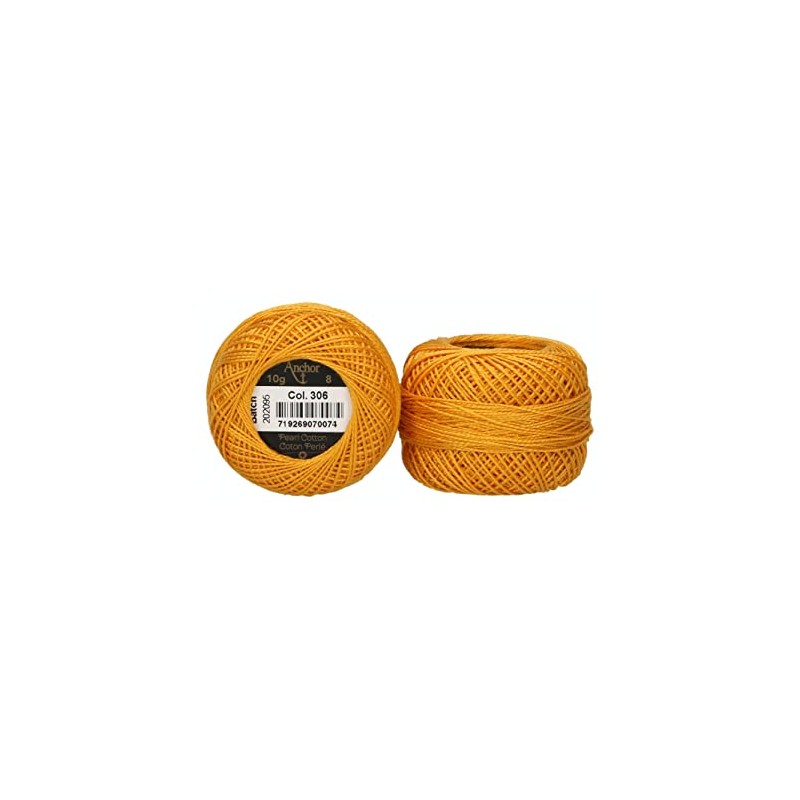 ANCHOR Pearl Yarn, Thickness: 8, Packaging: 10G, Running Length: 82M