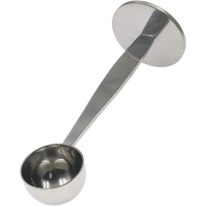 Black 2-in-1 Espresso Coffee Bean Spoon Tamping Scoop Tamper Tea