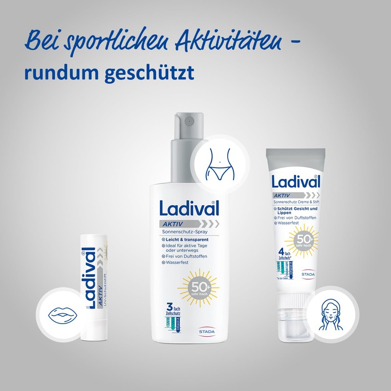 Ladival Active Sun Protection Cream and Pen SPF 50+