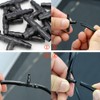 VOANZO 100pcs 6.35mm Barbed Hook Connectors Drip Irrigation Tea Pipe