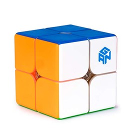 GAN 249 V2, 2x2 Gans Speed Mini Cube Puzzle Toy 2x2x2 Cube 49mm (Stickerless)