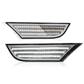 GRAND ORANGE LED Sequential Signal Side Marker Lights Assembly Compatible with Honda Odyssey 2018-2022 Left & Right Clear Lens Chrome Housing 33800-THR-A01 33850-THR-A01