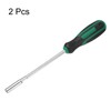 HARFINGTON 2pcs Metric Nut Driver 5mm Dia 150mm Round Shank