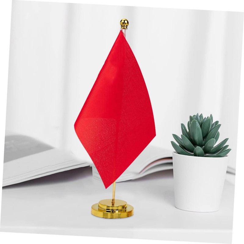 Outanaya 2pcs Flag Holder Stand for Desktop Flags Stable Base