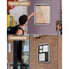 Mifuro 26"x20" Enclosed Bulletin Board, Lockable Weather-Resistant Aluminum Cork Noticeboard