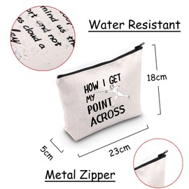Funny Fencing Cosmetic Bag So How I Get My Point Across Makeup Pouch Fencing Sport Gift Fencer Gift
