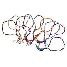 Accessotech 9 x Friendship Ankle Bracelets Anklet Hippy Boho Jewelery Multi Colour Festival