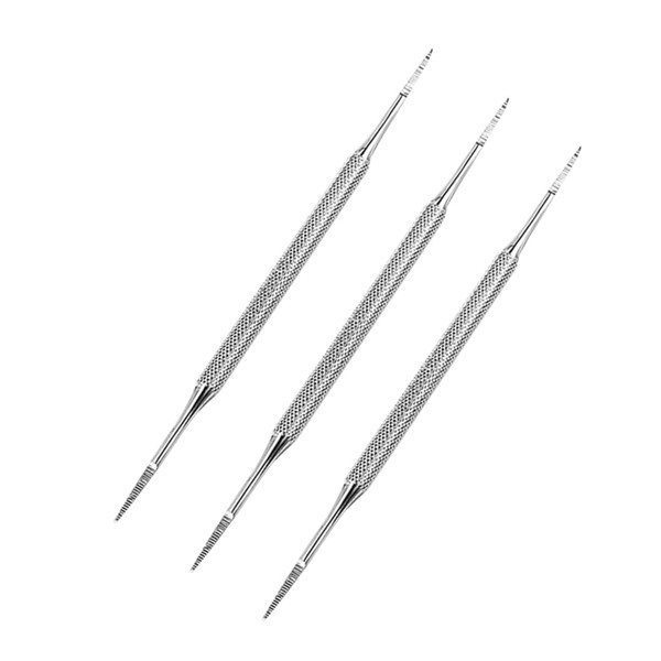 Mikinona 3pcs Professional Nail Cleaning Instrument for Toenails Double-ended Pedicure