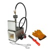 LSMIITTH Portable Propane Gas Forge with Door Single Burner Knife