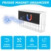 Restynic Magnetic Metal Basket Organizer for Fridge & Locker, Storage