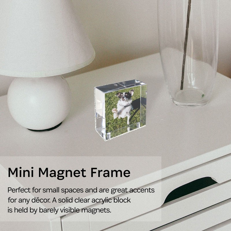 Canetti Mini Magnet Frame - Picture Frames with Silver Black