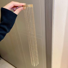 Tassel Hair Clip Ponytail Hair Cuffs Ponytail Clip Tassel Hair Accessories Ponytail Holder Gold Hair Chain Gold Hair Accessories Hair Bling Hair Jewelry for Braids