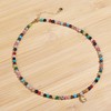 Miss Pink Colorful Beaded Necklaces for Women, O Initial Necklaces