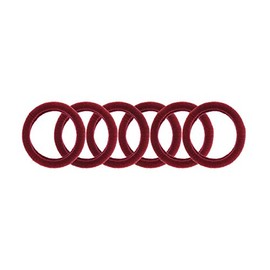 Zac's Alter Ego Pack of 6 Stretchy Elasticated Soft Snag Free Ponios/Elastics/Hair Ties