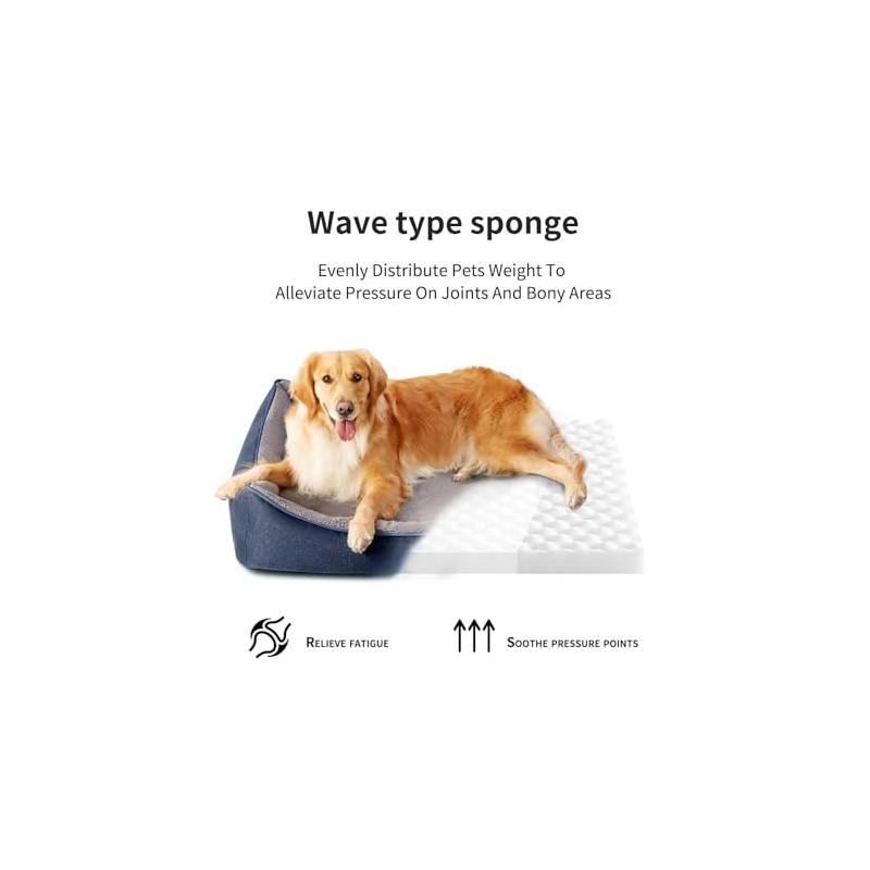 Tidore Orthopedic Dog Bed Medium Size Dog, Durable Egg Crate