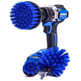 Diamond Shine 3-Pack Multipurpose Drill Brush Attachment - Turns Drill Into Electric Scrubber – Multisurface, Tile, Grout, Floors, Bathtub, Shower Stall