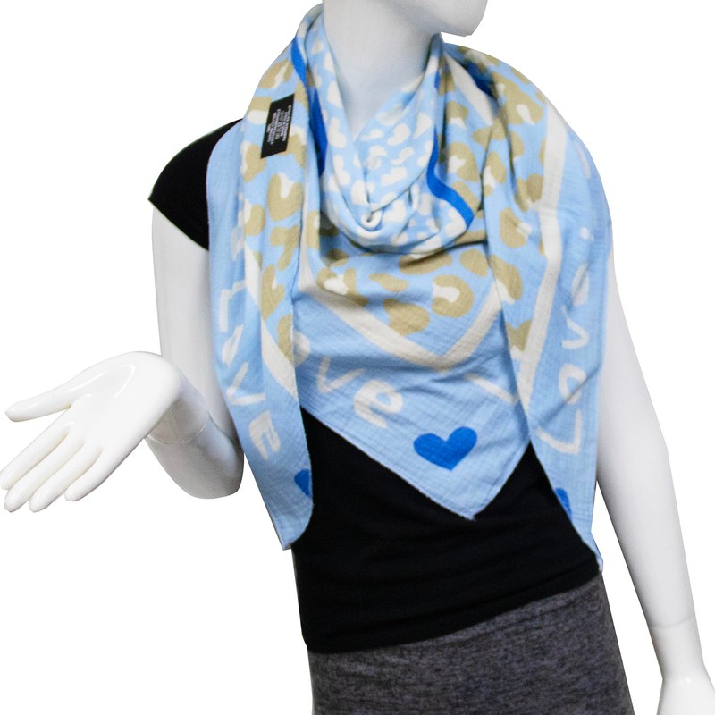Glamexx24 Women's Scarf Love Heart Triangle Scarf Cotton Triangle Scarf