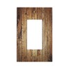 Rustic Brown Wood Natural Wooden Decorative Outlet Covers 1 Gang