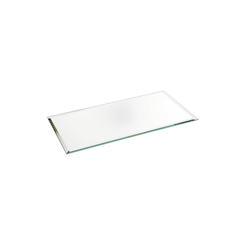 Plymor 4" x 8" Rectangle, 3mm Thick Beveled Glass Mirror,