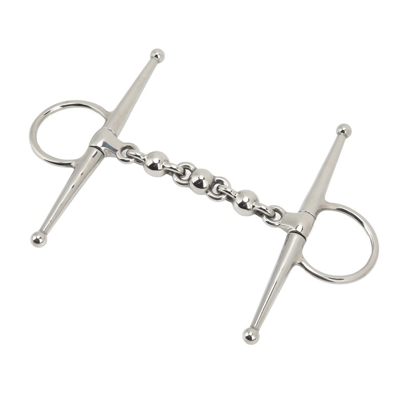 135mm Stainless Steel Horse Mouth Bit Full Cheek Snaffle Bit