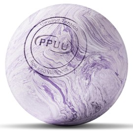 Massage Lacrosse Balls for Myofascial Release, Trigger Point Therapy Muscle Knots, and Yoga Therapy, Made of Rubber, Purple