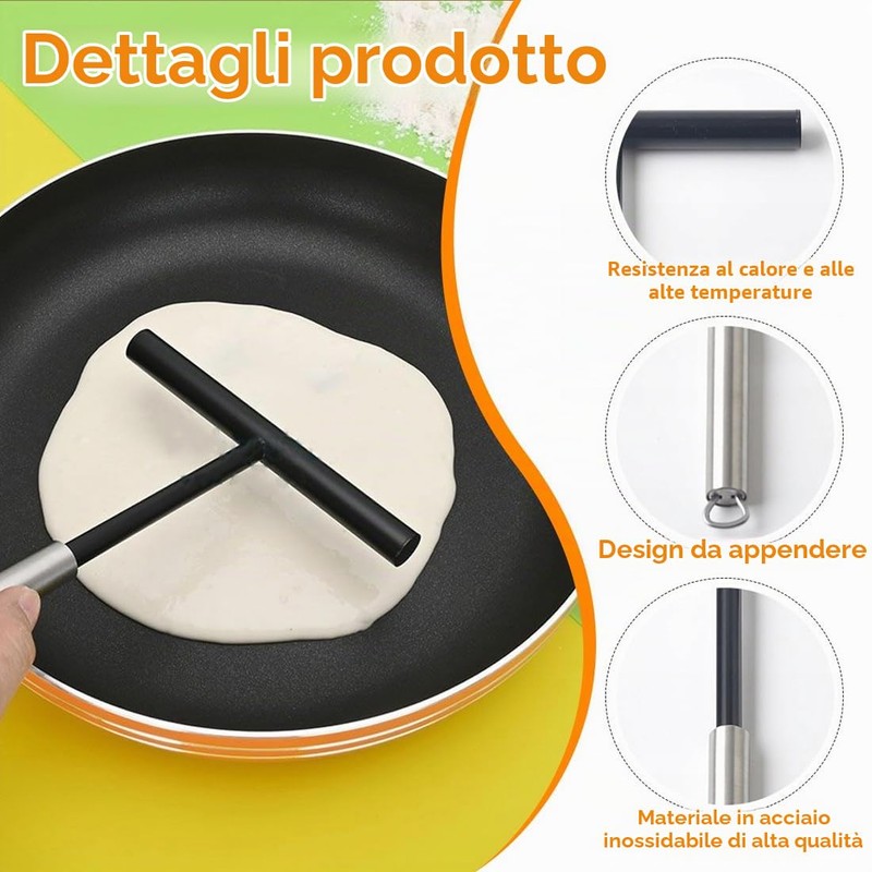 Spatola per Crepes Professionale, Spalmatore per Crepe, per Cucinare Produzione