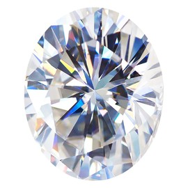 SZJINAO Loose Moissanite Diamond Stone Oval Cut D Color VVS1 Clarity Gemstones for Wedding Rings Pendant Necklace Jewelry Making, with GRA Certificate (2), 5mm