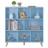 Segawe 8 Cube Storage Organizer, 3 Shelf Wood Bookshelf Storage