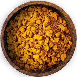 Bremer Gewürzhandel Turmeric Root Organic, Cut, Ideal for Turmeric, Spice for Roasting and Sauces, 95 g in Glass