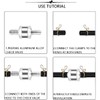 Fuel Check Valve, 8mm Aluminium Valve Check Valve, Non-Return Valve,