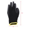 Black Color Nylon PU Safety Palm Coating Work Gloves Yellow